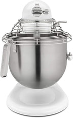 KitchenAid KSMC895WH 8-Quart Commercial Countertop Mixer with Bowl-Guard, 10-Speed, Gear-Driven, White