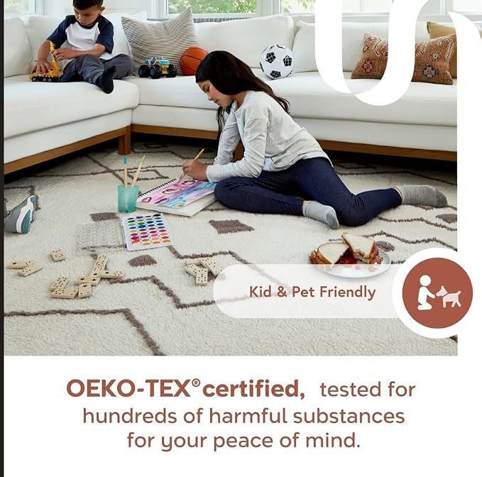 nuLOOM Kai Charcoal Striped Washable Area Rug - Image 5