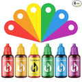 Food Coloring Liquid Food Dye Water Based Food Color 6 Colors x 20 ml Herbeklab Concentrated Food Coloring for Slime Baking Icing Cake Decorating Easter Egg - 4.06 Fl Oz