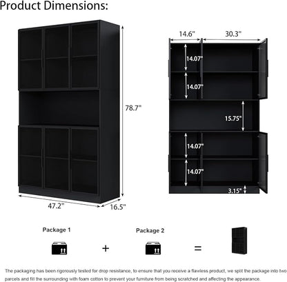 Mekminop Glass Doors Display Cabinet - Image 2
