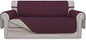 Easy-Going Reversible Couch Cover, 2 Cushion Sofa, Wine/Beige | Oversized by Easy-Going