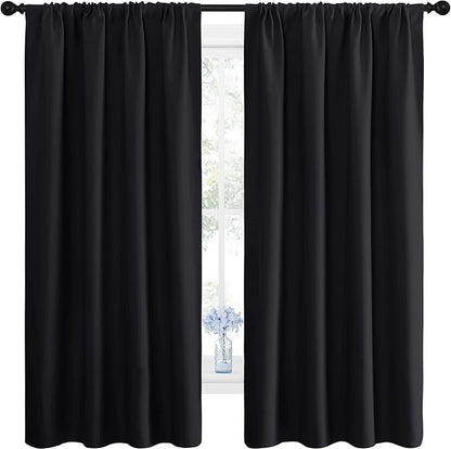 NICETOWN Black Blackout Curtain Blinds by NICETOWN