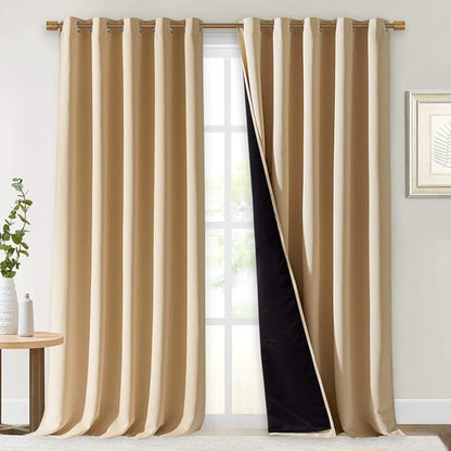 NICETOWN Thermal Insulated 100% Blackout Curtains, Sound Proof Drapes by NICETOWN