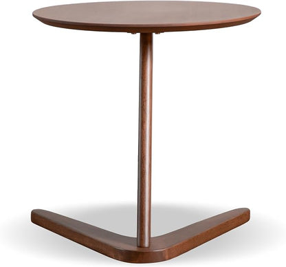 Furniture of America Lucian Mid-Century Modern Solid Wood 2 Piece Brown Round - Image 13