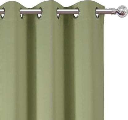 Sage Green Thermal Blackout Curtains/38 x 63 Inch/Set of 2 Panels Room - Image 6