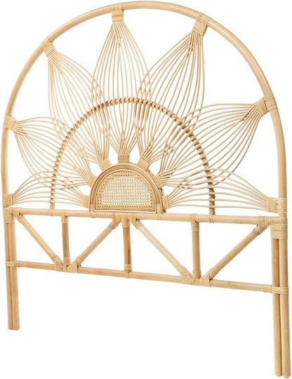 Kouboo Sunflower Rattan California King Headboard Bedroom Bedroom Furniture - Image 3