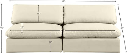 Meridian Furniture 188Cream-S78 Comfy Collection Modern | Contemporary - Image 3