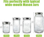 Artcome 5-Pack Glass Fermentation Weights with Easy Grip Handle and Unique Texture Design for Large Wide Mouth Mason Jars