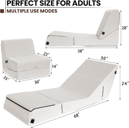 jela Outdoor Sofa, Waterproof Folding Lounge Chair and Sofa, UV Resistant Patio - Image 2