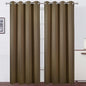 Blackout Curtains 66 x 95 inch/Brown Curtains Set of 2 Panels/Thermal Insulated by Lemomo