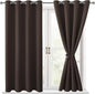 Blackout Curtains for Bedroom, 2 Drape Panels, 52 x 45 Inch | Thermal Insulated by Hiasan