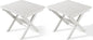 SERWALL Folding Outdoor Side Table Set of 2, Portable Adirondack Side Table by SERWALL