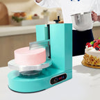 Cake Decorating Machine, Electric Birthday Cake Cream Smooth Coating Decoration Machine, Cake Smoother Icing Machine,Cake Cream Spatula Machine for 4-12inch Cake (Green)