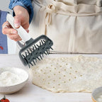 Pizza Dough Docker,Pastry Roller with Spikes Docker Dough Bubble killer Pie Docker Roller for Home Kitchen Pizza Making Accessories(COLOR:Dark grey)