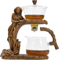 Glass Teapot Set with Infuser Semi Automatic Tea Set Magic Teapot (Beauty)