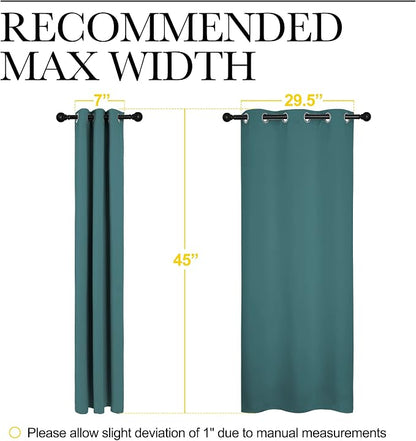 NICETOWN Bedroom Curtain Panels Blackout Draperies, Thermal Insulated Solid - Image 6
