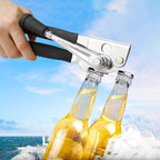 Crank Can Openers Manual,Heavy Duty Commercial Can Opener with Rubber-coated Long Handles