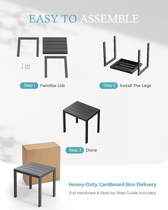 Ciokea Aluminum Foldable Lounge Chairs Set of 4 - Image 7