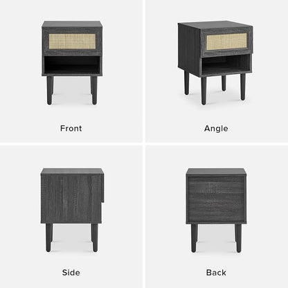 mopio Haylee Rattan Side Table, Small Accent Tables - Image 8