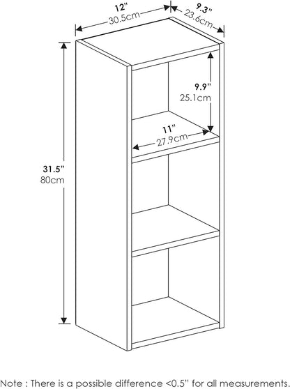 Furinno PASIR Book Shelf, 3-Tier Open Shelves Bookshelf, - Image 3