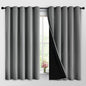 Yakamok Grey Blackout Curtains 63 Inches Long by Yakamok