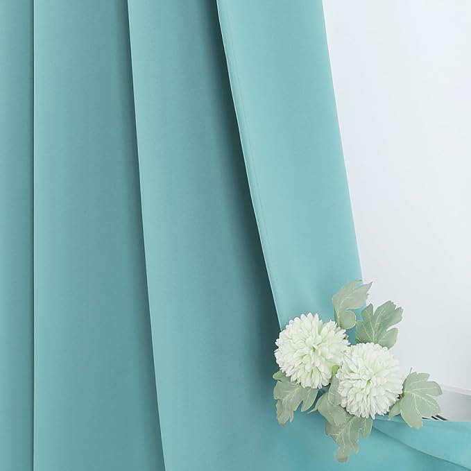 ChrisDowa Blackout Curtains for Bedroom and Living Room 84 Inches Long | 2 - Image 6