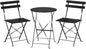 VINGLI Outdoor Folding Bistro Table and Chairs Set of 2, 3-Piece Bistro Set by VINGLI