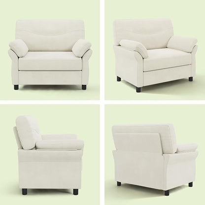 44.5" Oversized Accent Chair, Comfy Chenille Fabric Living Room Chairs - Image 7