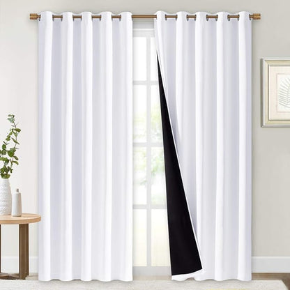 NICETOWN 100% Blackout Window Curtain Panels, Cold and Full Light Blocking by NICETOWN