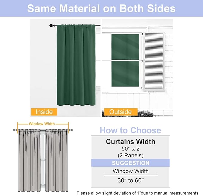 Simplebrand Ever Green Blackout Curtains - Image 9