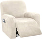 H.VERSAILTEX Velvet Stretch Recliner Couch Covers 4-Pieces Style Recliner Chair by HVERSAILTEX