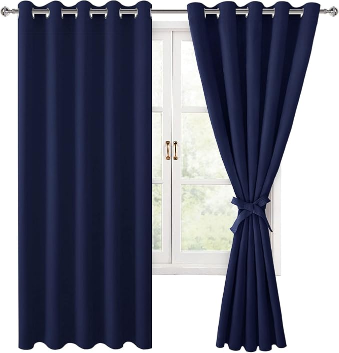 Grommet Blackout Curtains for Bedroom, 60 x 72 Inches, Window Drapes, Living - Image 8