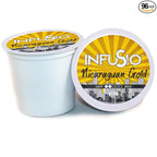 InfuSio Coffee Pods 96 Count Nicaraguan Gold Medium Light Roast Single serve Coffee pods for Keurig K Cup® Brewers - InfuSio Premium Roasted Keurig 2.0 Compatible