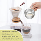 2PCS 1-1/2Cup (360ml, 12oz) Single Measuring Cup, Stainless Steel Measure Scoop, Metric and US Measurement, Dishwasher Safe