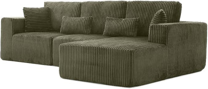 110" Cloud Sectional Couch, Modular Sectional Sofa - Image 8