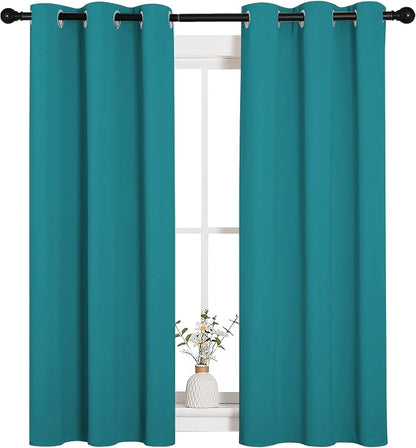 NICETOWN Room Darkening Curtains 54 inch Length 2 Panels, Thermal Insulated - Image 2