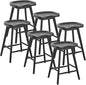 LukeAlon 24.25" Classic Counter Height Wood Barstools Set of 6 Wooden Ergonomic by LukeAlon