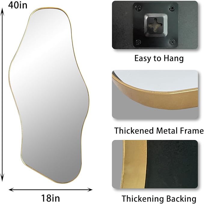 Irregular Wall Mirror, Organic Shaped Mirror - Image 5
