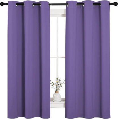 NICETOWN Lilac Purple Blackout Curtains - Image 2