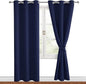 Blackout Curtains for Bedroom, 42 x 84 Inch, 2 Panels | Thermal Insulated & by Hiasan