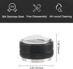 51mm Espresso Accessories Kit 2-in-1 Coffee Distributor and Tamper Leveler, WDT Tool and Magnetic Dosing Funnel for 51 mm Portafilters