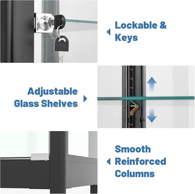 6-Tier Glass Display Cabinet - Image 5