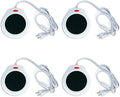 Home&Office Desktop Electric Mug Warmer-Coffee/Tea/Cocoa/Soup-Scented Candles Gift for Winter 4pcs(White)