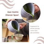 Matcha Whisk Set 8 Pcs - Ceramic Bowl, Bamboo Whisk with Holder, Canister, Sifter, Schima Spoon, Spoon Rest and Tea Towel, Complete Kit for Traditional Matcha and Modern Lattes (Purple)