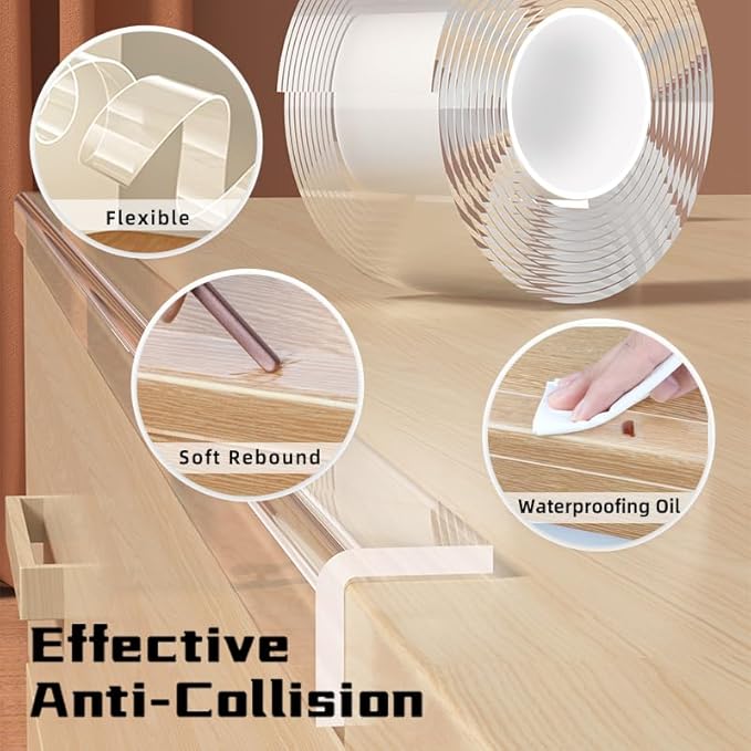1.57 in x 6.6 FT, Self Adhesive Protective Bumper Guards - Image 3