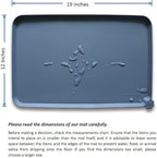 Hoki Found -Waterproof Pet Feeding Mats with High Lips - Multiple Size and Colors for Dogs, Cats & Others-G