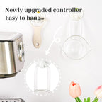 BCnmviku 250ML/8.5OZ Espresso Glass Measuring Cup Triple Pitcher Milk Cup Espresso Cups with U-shape Handle Espresso Shot Glass with V-Shaped Mouth Clear Accessories Milk Frothing Pitcher (1)