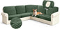 Arfntevss Velvet Sectional Couch Covers L Shape Couch Cushion Cover Slipcovers by Arfntevss