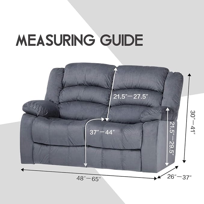 ULTICOR Reclining Loveseat Slipcover, 6-Piece Yarn Dyed Loveseat Reclining Sofa - Image 6