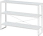 HCHQHS Bookshelf, 3-Tier Industrial Bookcase, Freestanding Horizontal by HCHQHS